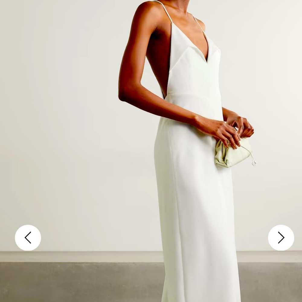 Galvan London Punta Crepe gown